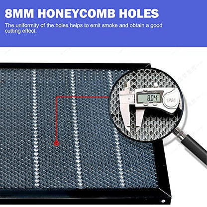 yeshine Laser Cutting Honeycomb Working Table Panel, 15.75 x 23.62 x 0.86 inch Honeycomb Laser Bed, for CO2 or Diode Laser Engraving Cutting Machine, - WoodArtSupply