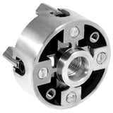 4-Jaw Lathe Chuck Kit, Zinc Alloy Self-Centering Wood Lathe Chuck, with Wrench and Connecting Rod, Independent Reversible Jaw, Sturdy Mini Metal Janoiuc