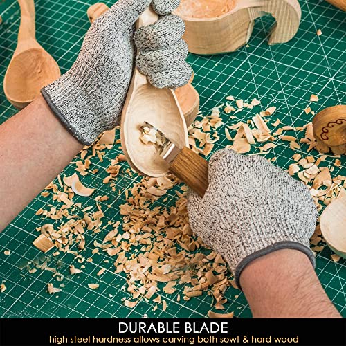 BeaverCraft Wood Carving Hook Knife SK1 for Carving Spoons Kuksa Bowls and Cups Spoon Carving Tools Basic Crooked Knife for Professional Spoon BeaverCraft