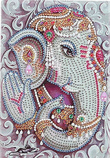 5D Diamond Painting Notebook Kits Animal Elephant Cover Leather DIY Special Shaped Journal Sketchbook Cross Stitch Diamond Art Hardcover Dairy Book Generic