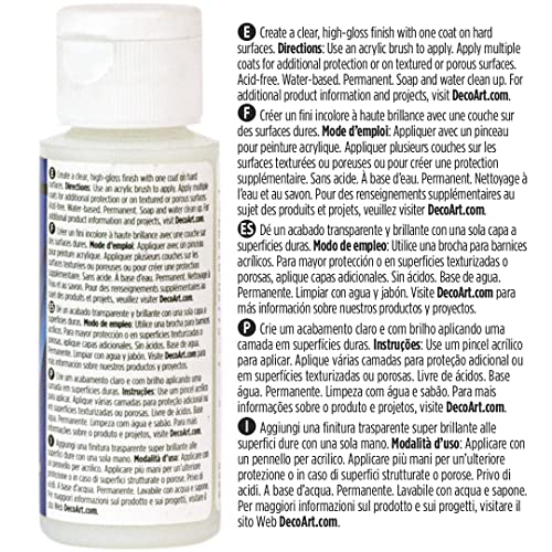 Triple Thick Brilliant Brush-On Gloss Glaze 2oz DecoArt