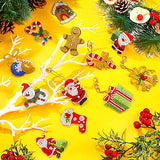 26 Pcs Christmas Diamond Painting Keychains Diamond Art Ornaments Key Chain 5D Resin DIY Diamond Painting Key Ring Rhinestone Pendant Ornament Junkin