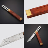 Carpentry Square 9Inch Carpentry Square Try Square Adjustable Sliding Bevel Gauge Hardwood Handle Stainless Steel Blade for Craftsman Woodworking LokweeTal