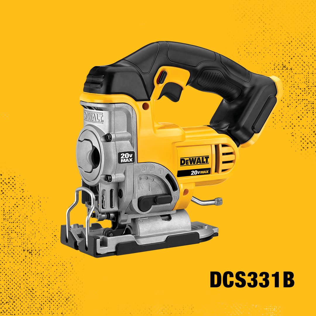 DEWALT 20V MAX XR Jig Saw, 3,000 Blade Speed, Cordless, LED Light, Bare Tool Only (DCS331B) - WoodArtSupply