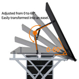 Yaheetech Drafting Desk, Drawing Table for Artists/Adults, Art Desk w/Stool and 3 Slide Drawers, Painting Studio Design Work Station, Adjustable Yaheetech