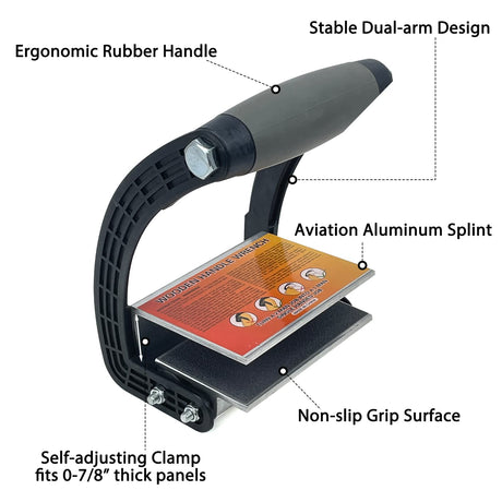 Sutekus Plywood Carrier Panel Carrier Heavy Duty Drywall Carrying Tool Metal Gripper/Clamps For Moving Panels Sutekus