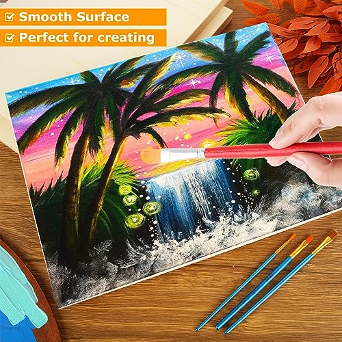 ACXFOND 6 Pack Wood Panels for Painting 12 x 16 Inch Craft Wood Board Unfinished Wood Wooden Panel Boards for Painting, Pouring, Arts, Crafts, Paints ACXFOND