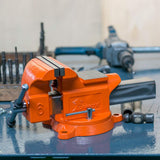 Forward 6-Inch Bench Vise Ductile Iron with Channel Steel and 360-Degree Swivel Base HY-30606-6In (6") Forward