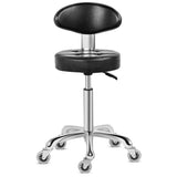 Kaleurrier Swivel Stool Chair Adjustable Height,Heavy Duty Hydraulic Rolling Metal Stool for Kitchen,Salon,Bar,Office,Massage (with Back Rest) Kaleurrier