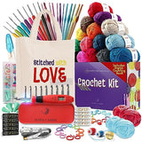 Hearth & Harbor Crochet Kit for Beginners Adults - Beginner Crochet Kit for Kids with Counting Crochet Hook Set Digital, Crochet Starter Kit for Hearth & Harbor