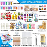 Resin Decoration Accessories Kit,Resin Supplies Kit for Beginner,with Dried Flowers,Butterfly Stickers,Resin Mica Powder and Fillers,Resin Measuring Myzzxt
