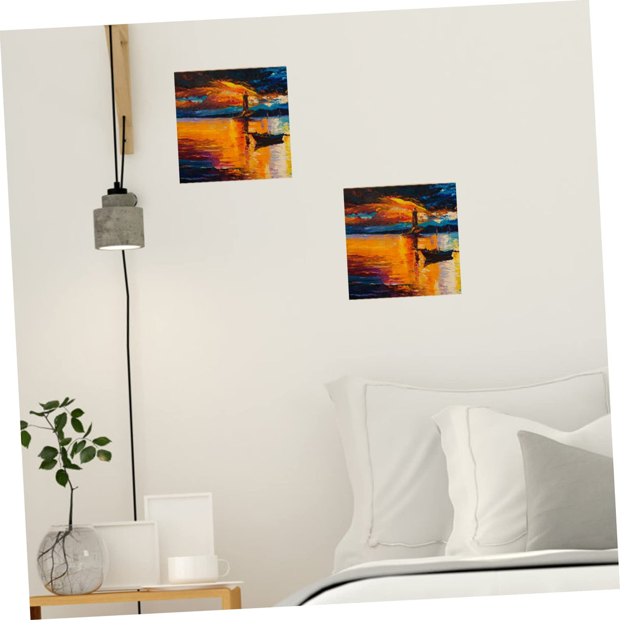 Tofficu 5pcs Blank Wooden Picture Frame Kids Playset Wood Discs Wooden Decor Unfinished Wood DIY Clay Wood Art Canvas Kids Educational Toy Clay Tofficu