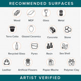 DecoArt Triple Thick Gloss Glaz, 8 fl oz Bottle,White Blue DecoArt