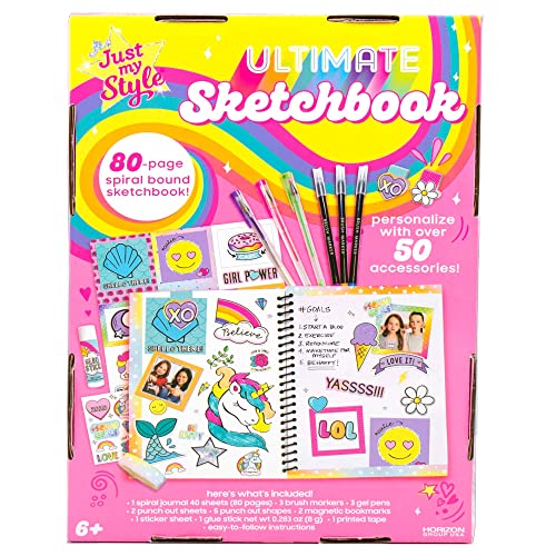 Just My Style My Mer-Mazing Sketchbook by Horizon Group USA, Oil Pastel Just My Style