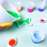 Silicone Measuring Cups Kit for Resin, Epoxy Supplies Set with 600ml, 250ml & 100ml Silicone Cups, Reusable Resin Supplies Cups with Silicone Mat, Sjubaopen