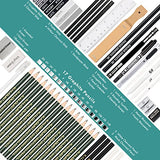 KALOUR 54-Pack Sketch Drawing Pencils Kit with Sketchbook,Include Graphite,Charcoal Pencils and Artists Tools,Pro Art Drawing Supplies for Adults KALOUR