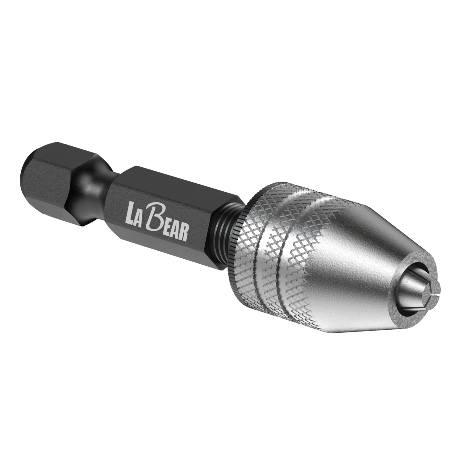LABEAR - Drill Chuck Keyless Mini Adapter ¼ Inch Hex Shank | 0.3-3.2mm Capacity for Micro Drill Bits For Cordless Screwdrivers, Drills, and Power DIY LABEAR