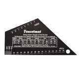 Vencetmat Guitar String Action Gauge, String Height Ruler, Guitar Fret Rocker, Fret Leveling Guide, Buzzing Fret Catcher, 1mm Thickness, Laser VENCETMAT