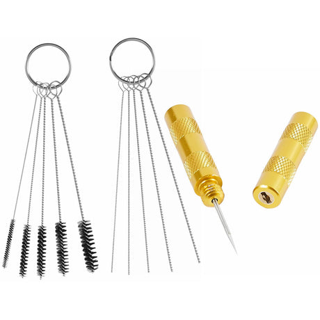 ABEST 3 Set Airbrush Spray Cleaning Repair Tool Kit Stainless steel Needle Brush Set ABEST