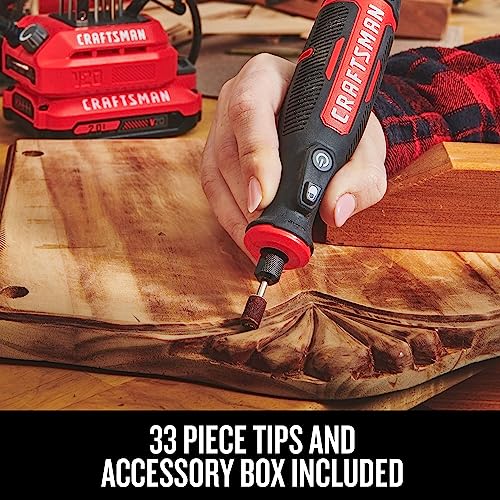 CRAFTSMAN V20 Cordless Rotary Tool, Tool Only (CMCE030B) Craftsman