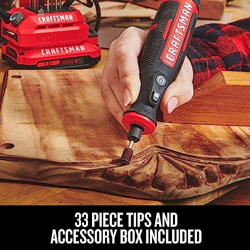 CRAFTSMAN V20 Cordless Rotary Tool, Tool Only (CMCE030B)