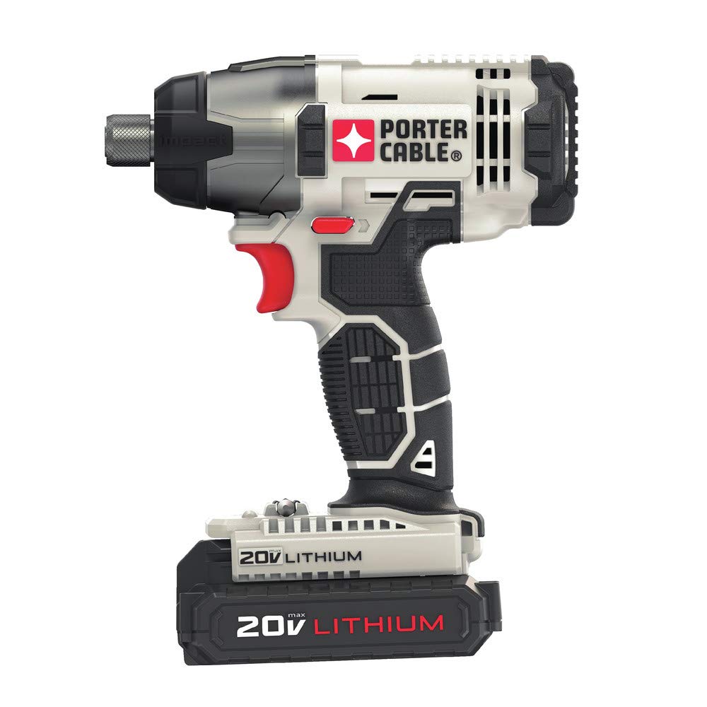 PORTER-CABLE 20V MAX* Cordless Drill Combo Kit and Impact Driver, 2-Tool (PCCK604L2) PORTER-CABLE