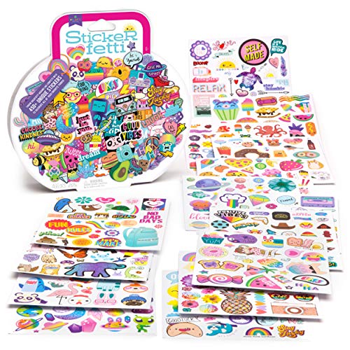 Craft-tastic – Stickerfetti – Cute & Trendy VSCO Stickers for Kids and Teens – Decorate Notebooks, Phones, Laptops, and More! - WoodArtSupply