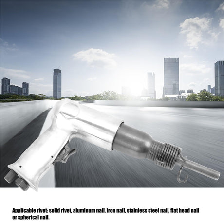 Solid Rivet Tool, Rivets Nut Gun Tool 1/4 Inch Inlet Port Handheld Air Rivet Gun Applicable to Rivet with a Diameter of 2-10mm(0.08-0.4inch) Suitable SALUTUYA