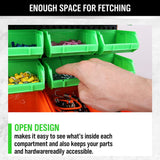 SWANLAKE 30PCS Wall Mounted Storage Bins, Plastic Garage Rack,Screw Storage,Tool Organizers. SWANLAKE GARDEN TOOLS