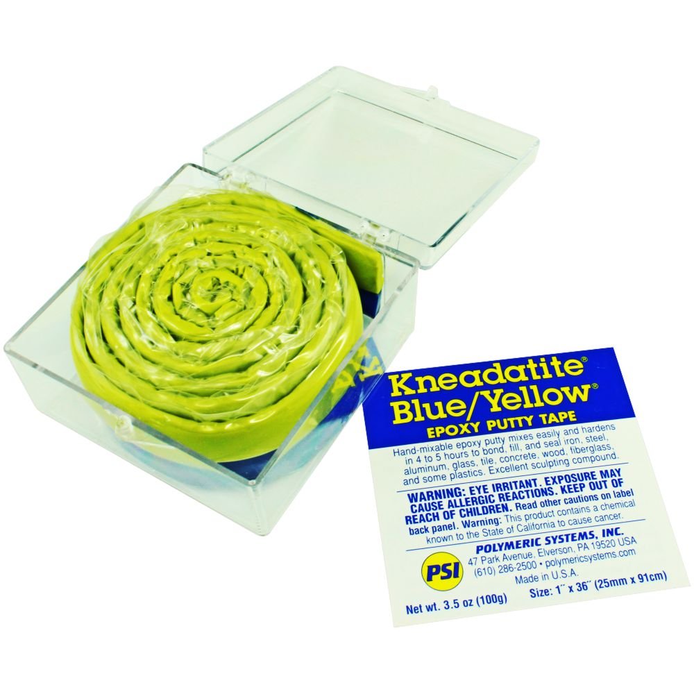 Epoxy Putty Tape, 36 Inches- Blue Yellow with Green Stuff Kneadatite