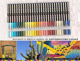 28 Southwestern Colors Acrylic Paint Pens Studio Color Series Markers Set 0.7mm Extra Fine Tip, Rock Painting, Glass, Mugs, Wood, Metal, Canvas, DIY, TOOLI-ART