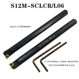 Indexable Lathe Turning Tool,1/2'' Shank 7 Pieces Carbide Turning Tool Set,Metal Lathe Tools Holder for Turning Grooving Threading with Tin Coated KinRite