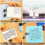 REALIKE Dual Tip Pens for Cricut Maker 3/Maker/Explore 3/Air 2/Air, Black Pens Set of 7 Pack Dual Tip Marker Fine Point Pen Writing Drawing REALIKE