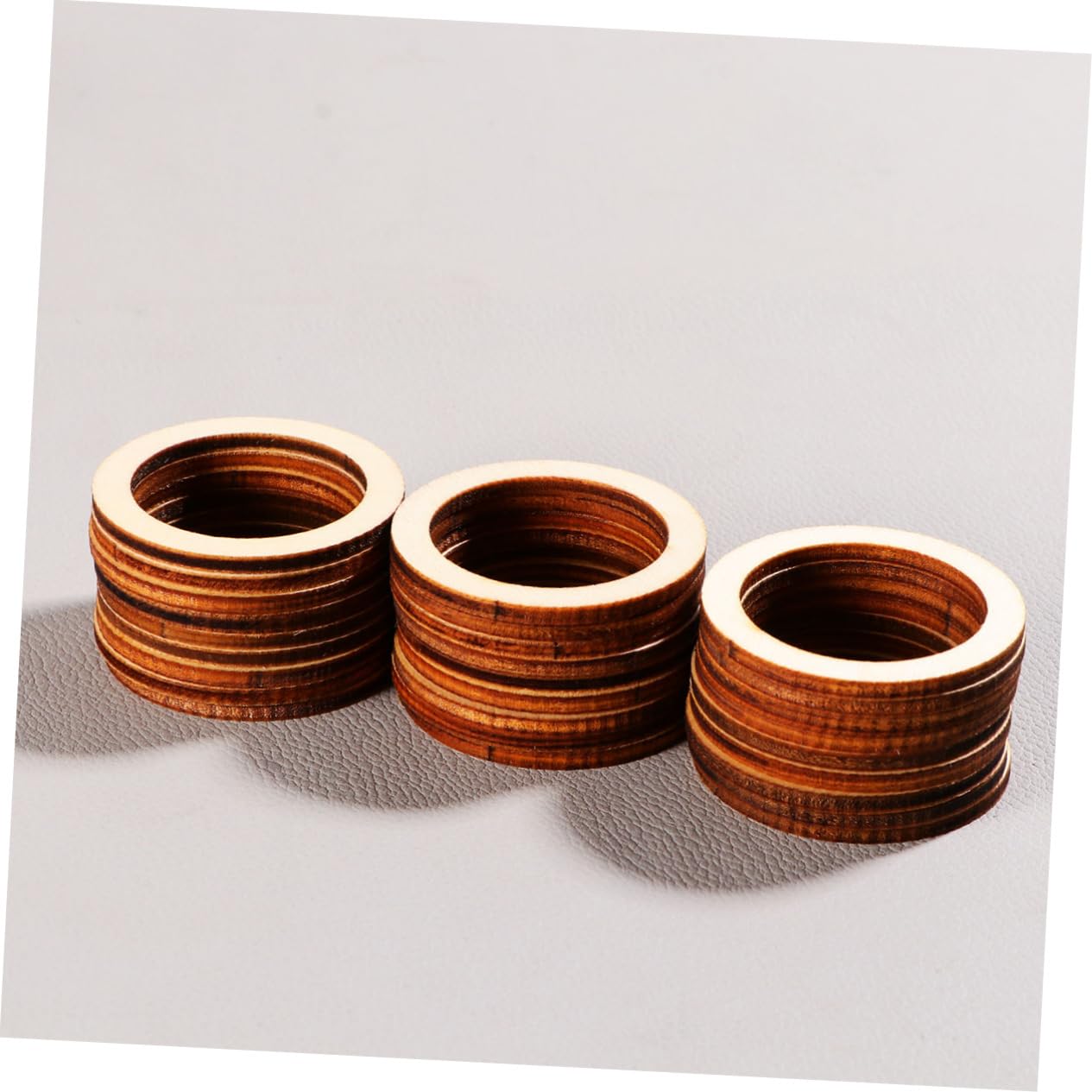 SEWACC 100pcs Macrame Wood Rings Wood Blanks Ring Cross Rings Dream Catcher Bamboo Hoops Wreath Frame Rustic Wood Slices Unfinished Wood Circles SEWACC