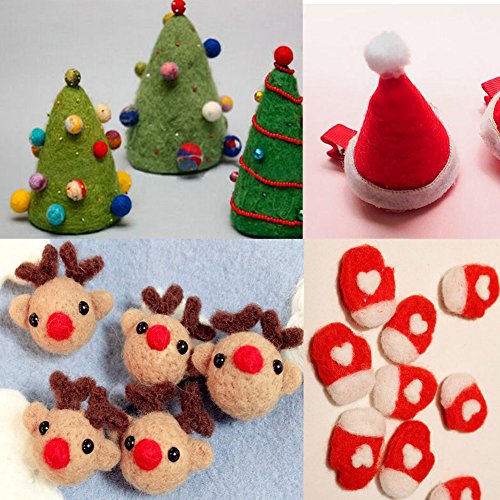 MOMODA BAODLON 50 Colors Fibre Wool Yarn Roving for Needle Felting Hand Spinning DIY Craft Materials MOMODA