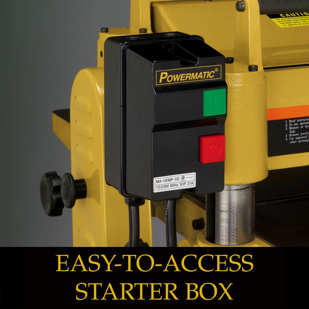 Powermatic 15-Inch Planer, Helical Head, 3 HP, 1Ph 230V (Model 15HH) Powermatic