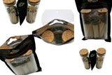 APOTHECARY SAFETY MATCH TWIN PACK W/REUSABLE (40ML) GLASS VIAL(2) WITH CORK LID, 25CT GO GREEN PER VIAL(50)+25CT REFILL=75CT TOTAL The Conway Wick & Candle