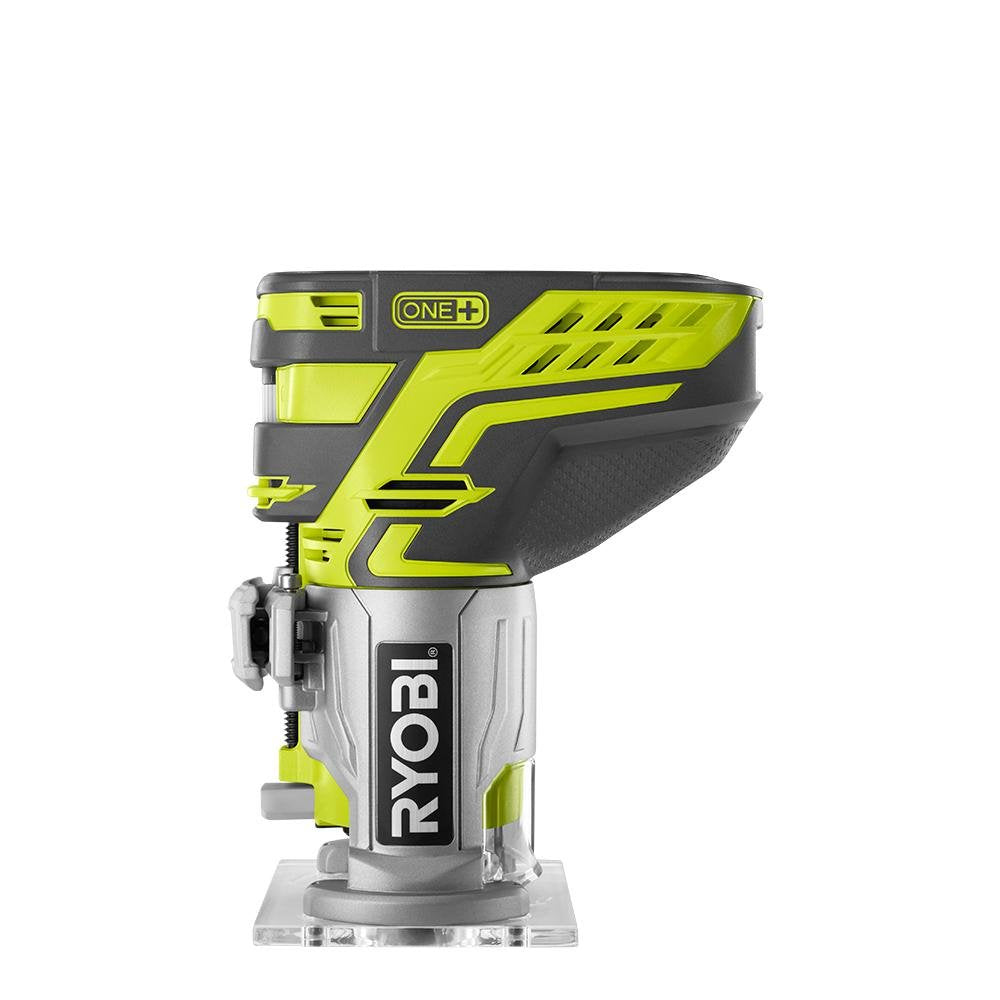 RYOBI 18-Volt Cordless Fixed Base Trim Router Kit with Battery and Charger (Renewed) - WoodArtSupply