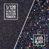 Holographic Ultra Fine Glitter and Chunky Glitter, Teenitor Craft Glitters with 110g Resin Glitter Powder Sequins and 100g Metallic Iridescent Chunky Teenitor