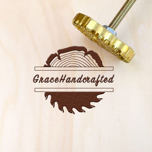 Custom Branding Iron Stamp for Wood & Leather - Personalised Heat Stamp for Craftsmen & BBQ Enthusiasts - WoodArtSupply