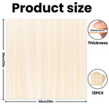 DIYDEC 12 Pack Basswood Sheets 12x 12 x 1/10 Inch Thin Plywood Wood Sheets Unfinished Wood Squares Boards Balsa Wood Sheets for Crafts Architectural DIYDEC