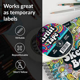 3Pk White Artist Tape for Watercolor Paper White Painters Tape Artists Painting Tape Removable Masking Drafting Canvas Framing Paint Mask Thin HIPPIE CRAFTER