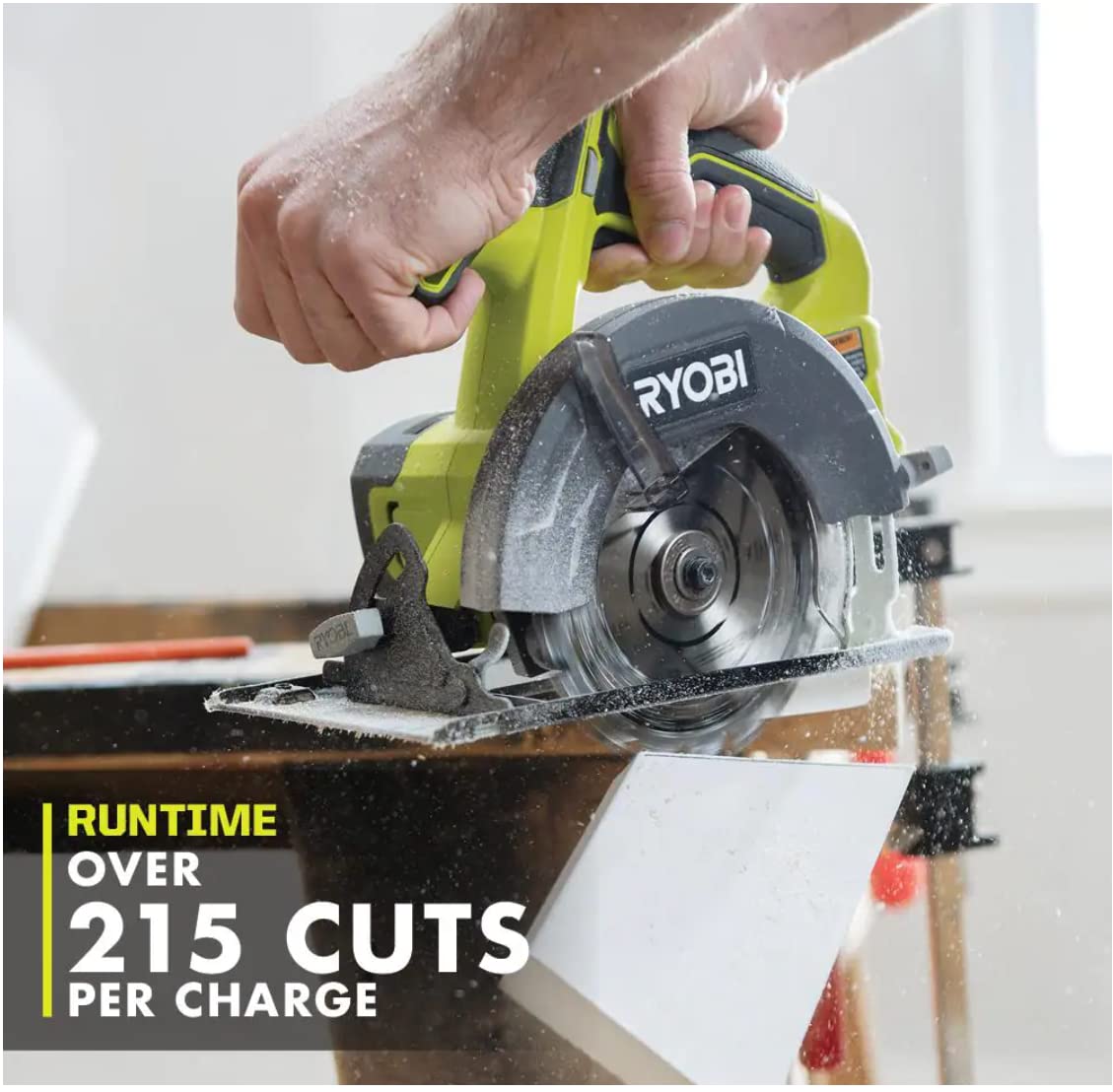 RYOBI ONE+ PCL1600K2 18V Cordless 6-Tool Combo Kit with 1.5 Ah Battery, 4.0 Ah Battery, and Charger RYOBI