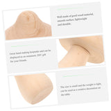 NOLITOY 10pcs Wooden Mushroom DIY Wood Mushroom Unfinished Wood Toy Wooden Peg Dolls Wooden People Body Unpainted Wood Mushroom Home Decorations NOLITOY