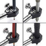 Weytoll Wood Scribe Tool, Wheel Marking Gauge, Woodworking Tool Set 180 MM Sliding Mark Scraper Adjustable Precision Linear Arc Dual-purpose Scriber Weytoll