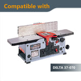 POWERTEC 6 Inch Jointer Blades for Delta 37-071, 37-070, JT-160 Jointer, Replacement for 37-072, 37-372 Jointer Knives, Set of 2 (14801) POWERTEC