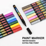 ZEYAR Premium Acrylic Paint Pen, Water Based, Extra Fine Point, 18 Colors, Odorless, Acid Free and Safe, Opaque Ink, Environmental Friendly, AP ZEYAR