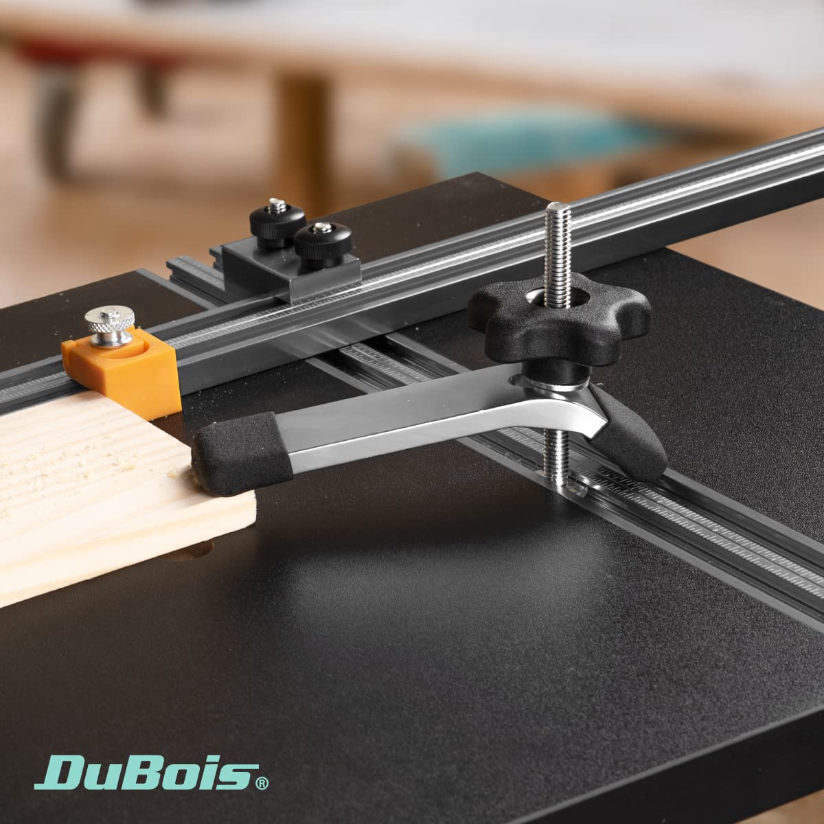 DUBOIS 51018 T-Track Hold Down Clamp, 5-1/2” L x 1-1/8” W, 4 Pack, T Track Clamps for Woodworking DuBois