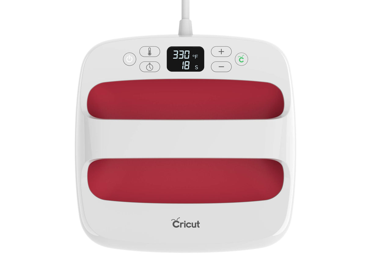 Cricut EasyPress 2 Heat Press Machine (9 in x 9 in), Ideal for T-Shirts, Tote Bags, Pillows, Aprons & More, Precise Temperature Control, Features Cricut