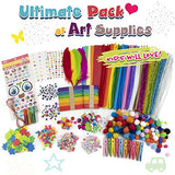 Olly Kids Arts and Crafts Supplies Set- 1000+ Pieces Giftable Craft Box for Kids: DIY Craft Supplies for Toddlers, School Project, and Homeschool Olly Kids